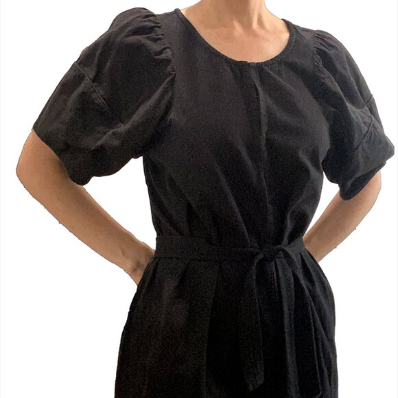 ✨ Apiece Apart Black Puff Sleeve Wide Leg Jumpsuit – Size 4 ✨ - Picture 2 of 15